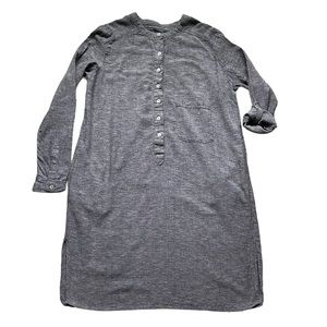 Roots Long Sleeve Linen Dress Size Medium